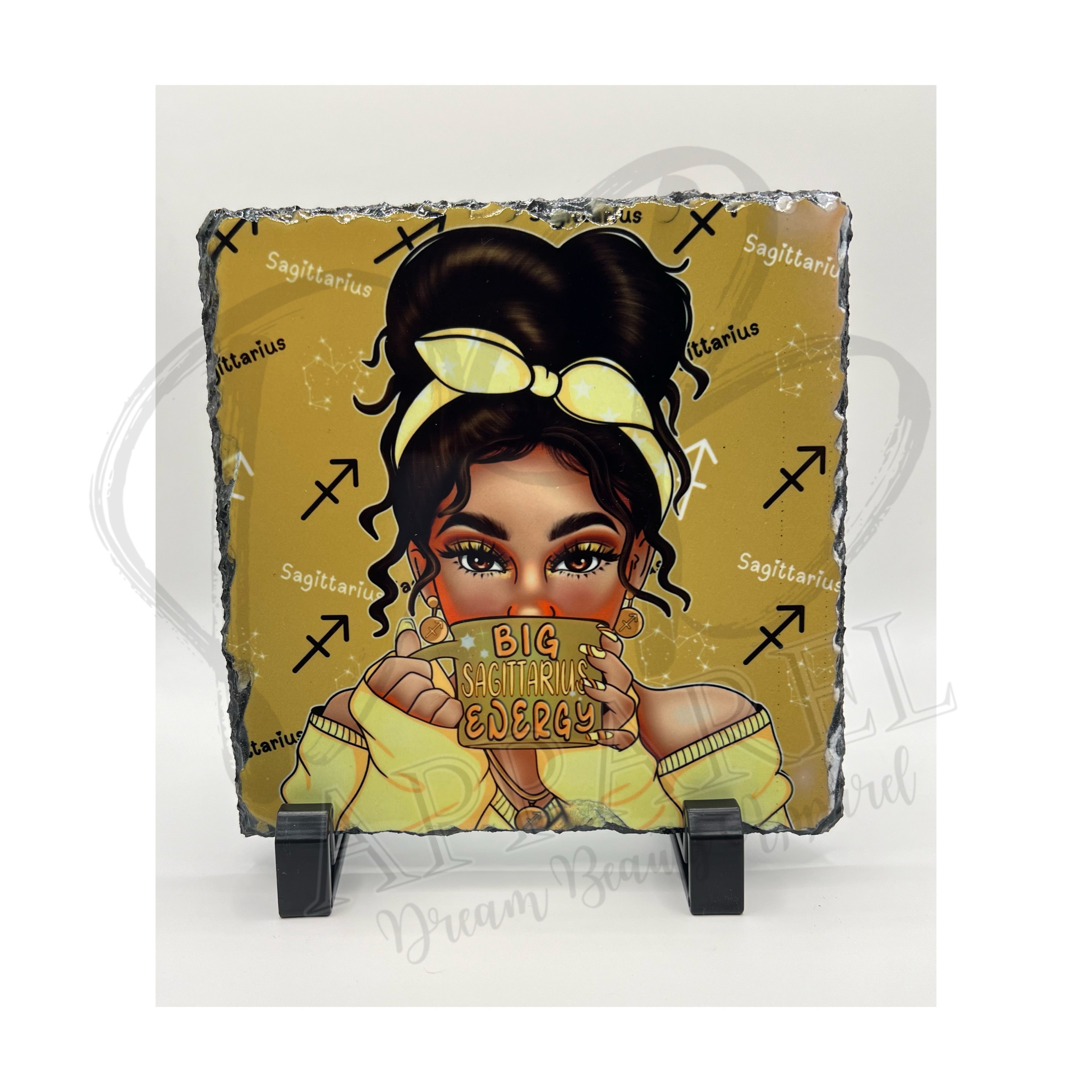 Zodiac Photo Slate tile/coaster