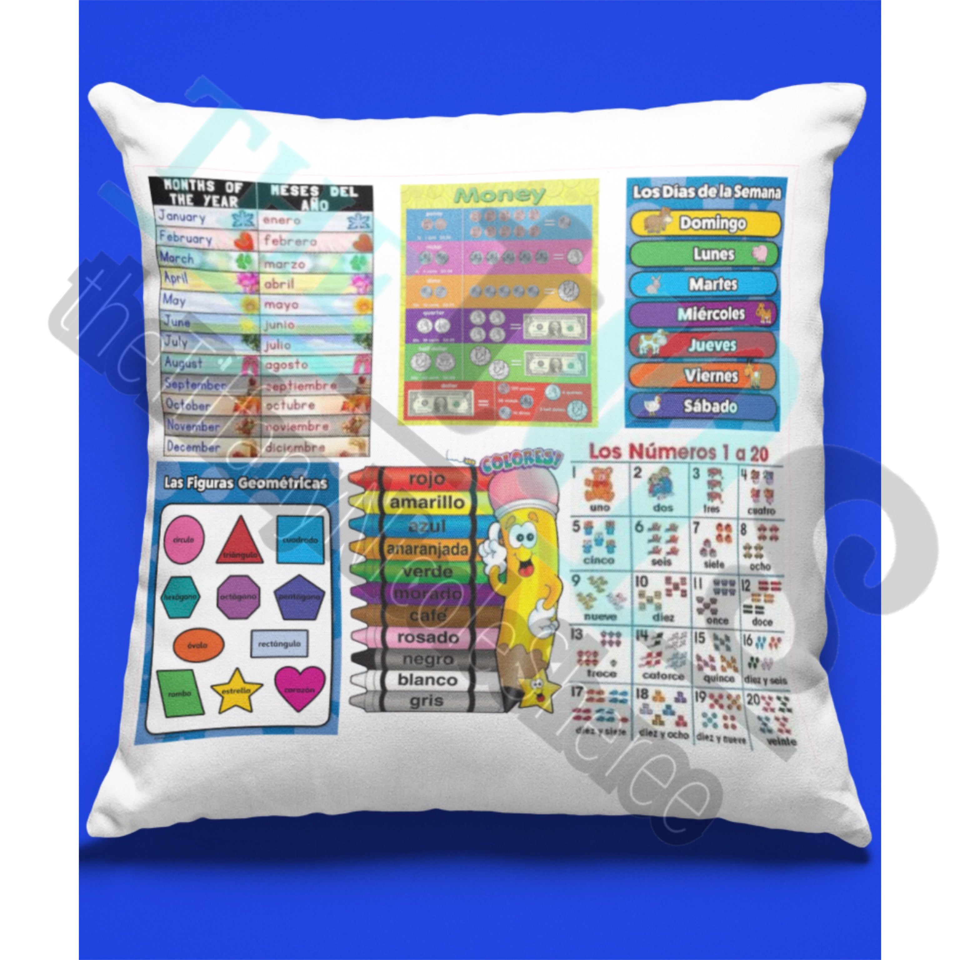 Learning Pillow - English/Spanish